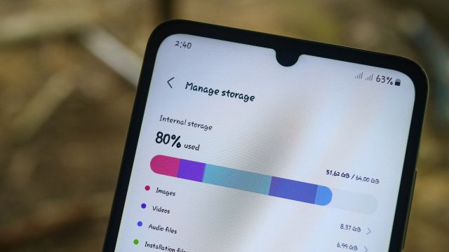 memoria smartphone Android