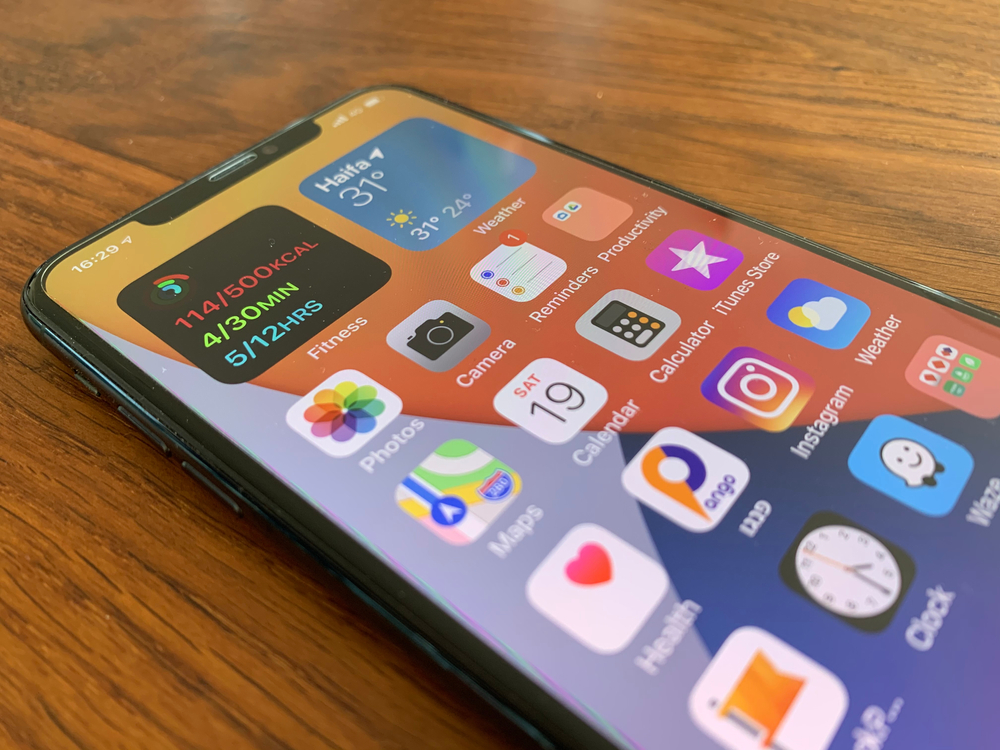 Widget e app su schermata iphone Widget e app su schermata iphone