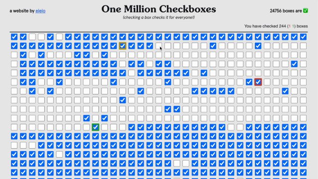 One Million Checkboxes
