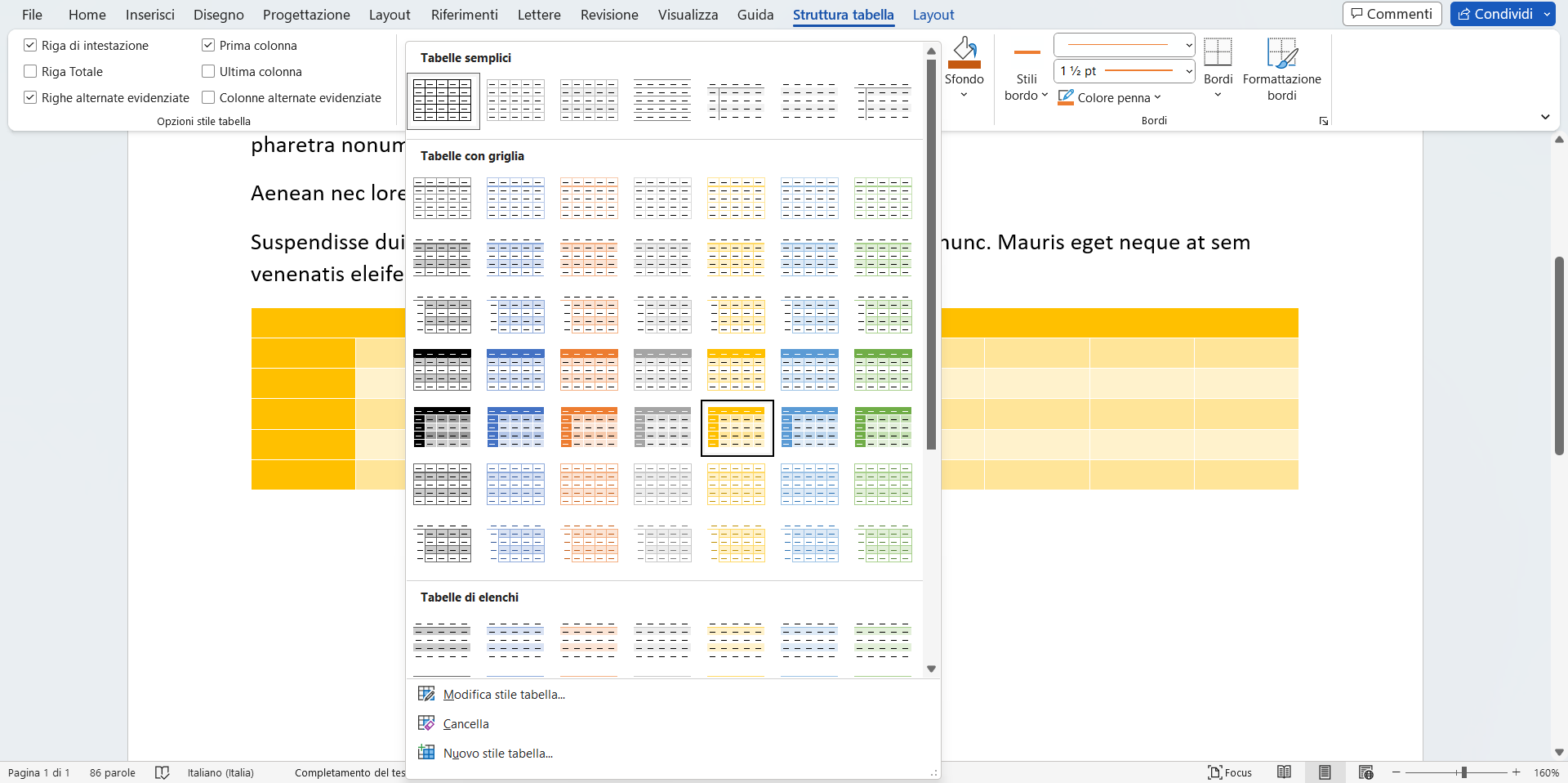 Come formattare una tabella Word Come formattare una tabella Word
